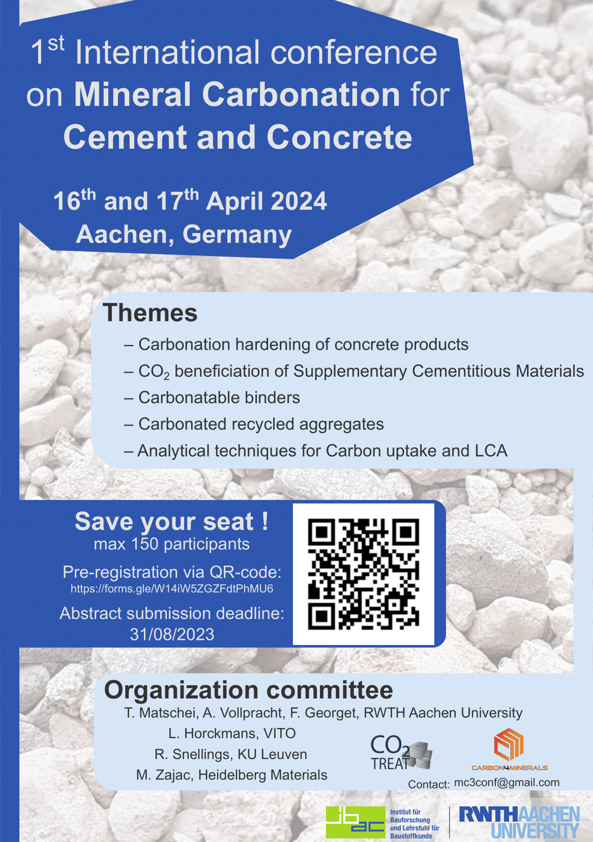 1st International conference on Mineral Carbonation for Cement and ...