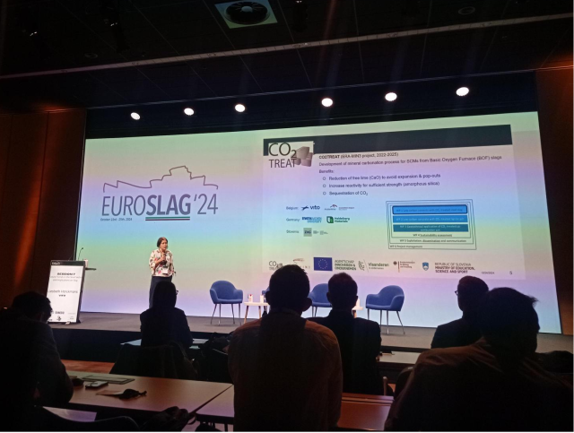Liesbeth Horckmans of VITO presenting at EUROSLAG 2024